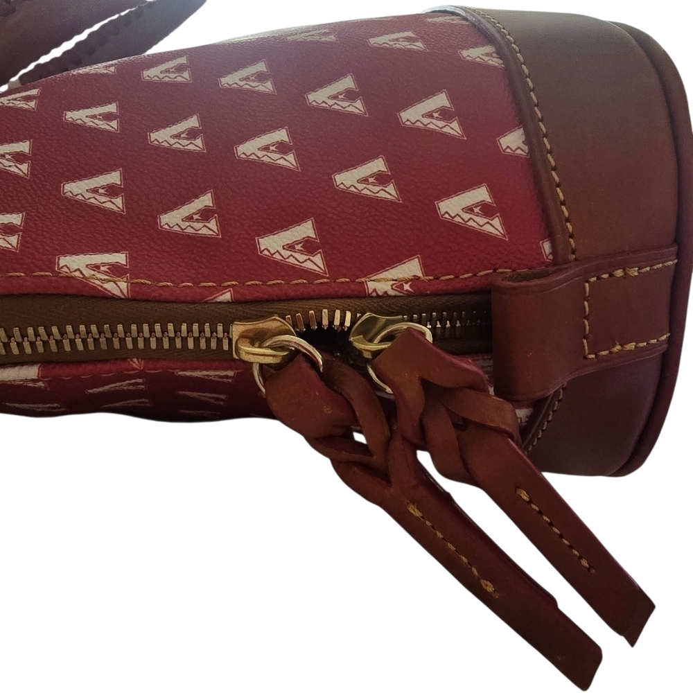 NWT Dooney & Bourke Red Arizona Diamondbacks Zip Zip Satchel Bag - Picture 3 of 3